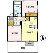 ヴィルヌーブ C棟の間取り画像