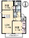 バリュージュサンヨーB棟の間取り画像
