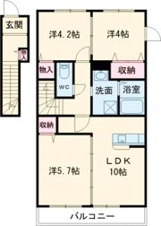 シャルム馬場の間取り画像