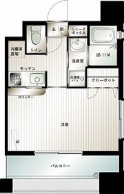 エンクレスト薬院の間取り画像