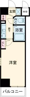 エステムコート新神戸エリタージュの間取り画像