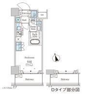 パークアクシス大塚ステーションゲートタワーの間取り画像