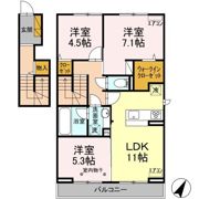 ラシーヌBの間取り画像