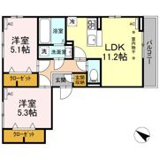 Dスクエア金森東の間取り画像