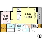 メテオール平和通の間取り画像