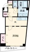 パルメゾン今橋駅前の間取り画像