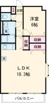 大島マンション1の間取り画像