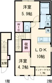 フェリーチェ関空の間取り画像