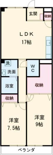 佳千ビルⅡの間取り画像