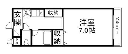ハイツ若宮の間取り画像