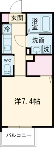 MELDIA新狭山Ⅱの間取り画像