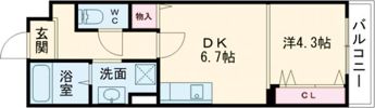 アイエア長瀬の間取り画像