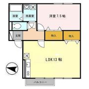 セジュールさびしろ ABの間取り画像