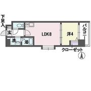 アミューゼ博多の間取り画像