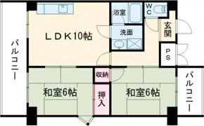 クローバーハイツⅢの間取り画像