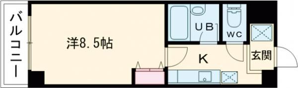 クローバーハイツⅢの間取り画像