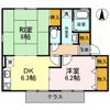 プランドール南楠葉 B棟の間取り画像