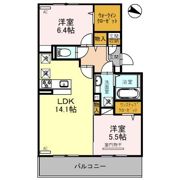 メゾンゆずりはの間取り画像