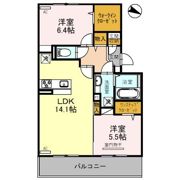 メゾンゆずりはの間取り画像