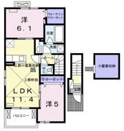 ノール ラックの間取り画像