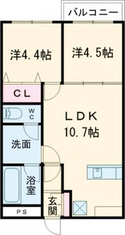 ウィンドヒル住道の間取り画像