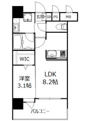 エンクレストベイ天神東Ⅱの間取り画像