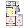 ドゥ シェ モア Aの間取り画像