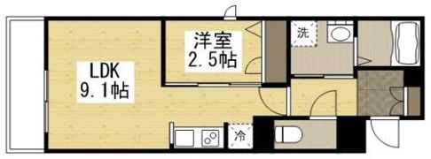 月光福山三吉町の間取り画像