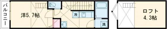 MELDIA小作の間取り画像
