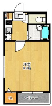 ピュア箱崎弐番館の間取り画像