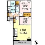 シャトレー町田の間取り画像