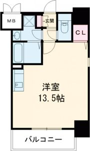 レジデンスh忍町の間取り画像