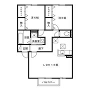 サンパティー五合田の間取り画像