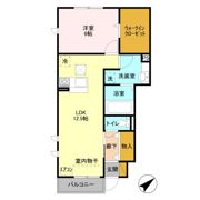 テラス丘の上 Bの間取り画像