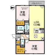 レセンテ南茨木の間取り画像