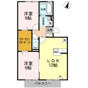 リビングタウン常盤公園 B棟の間取り画像