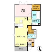 クレア Ⅱの間取り画像