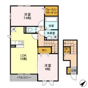 エクセレント三輪野山 Ⅰの間取り画像