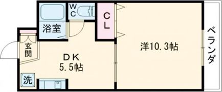 ハピネス矢野の間取り画像