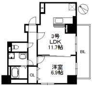 アリエス学研都市の間取り画像