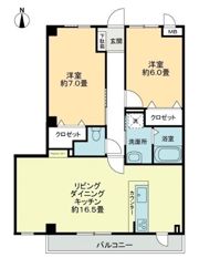 カサデル フェレオの間取り画像