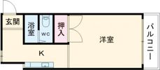 フラッツ下狛の間取り画像