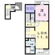 ハイツ HAYASHI 1の間取り画像