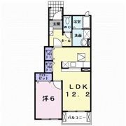 サンメゾン元山Dの間取り画像