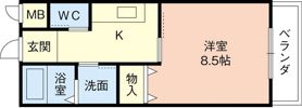 ルガール直川の間取り画像