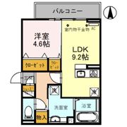 D-ROOM紅雲町Bの間取り画像