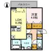 D-ROOM紅雲町Bの間取り画像