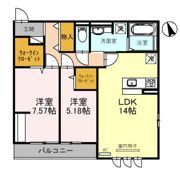 Casa Ciel（ｶｰｻｼｴﾙ）の間取り画像