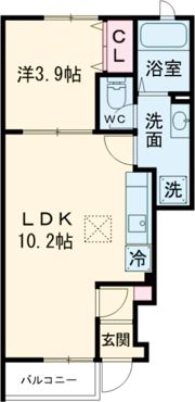 カプラン花田Ⅰの間取り画像
