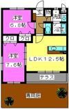 メゾン・ヴァイセローゼの間取り画像